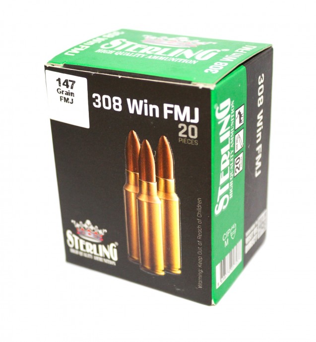 к.308Win Sterling FMJ 9,5гр.