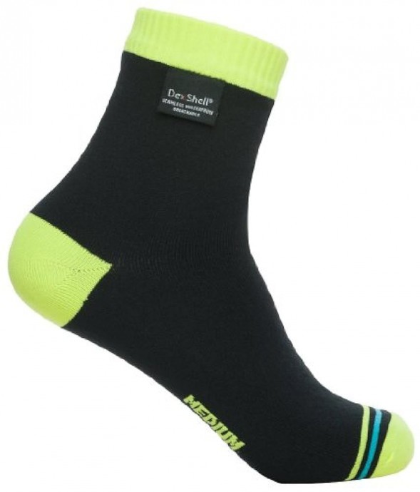 Носки водонепроницаемые DEXSHELL Ultralite Biking Hi-vis Yellow DS642H, размер XL (47-49)